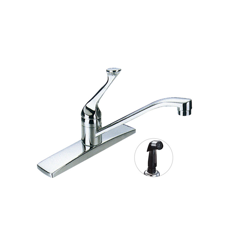 Single Handle Deck-Mounted Kitchen Faucet with Lateral Sprayer Cupc NSF Lead Free F8101S