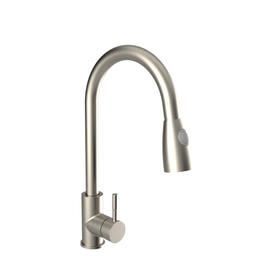 Single Handle Pull Down Sprayer Kitchen Faucet Brush Nickel with Cupc NSF No Lead Certificate F80027BN
