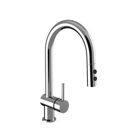 Single Handle Pull Down Sprayer Kitchen Faucet Chrome Plate with Cupc NSF Lead Free Certificate F80029