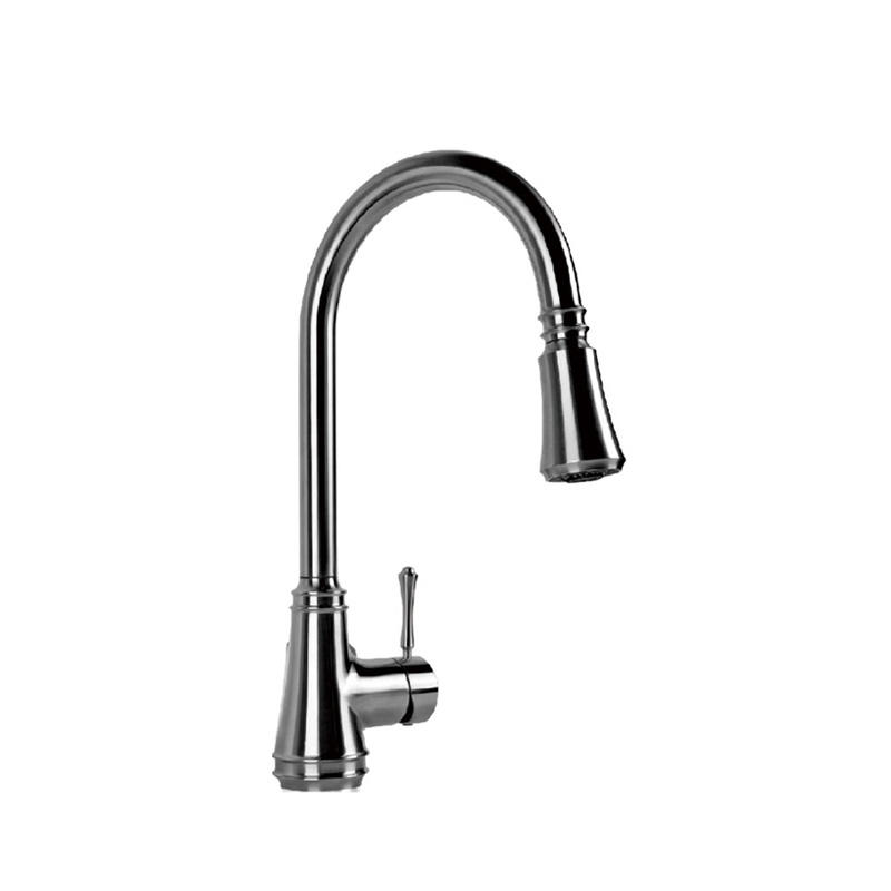 Single Handle Pull Down Sprayer Kitchen Faucet Chrome Plate with CUPC NSF LEAD FREE Certificate F80053