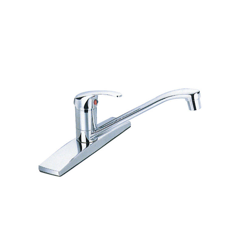 Single Handle  Kitchen Faucet  35cm Cartridge with Cover Chorme Plate F8103