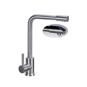 Explore the Stainless Steel Single Handle Kitchen Faucet Brush Nickel