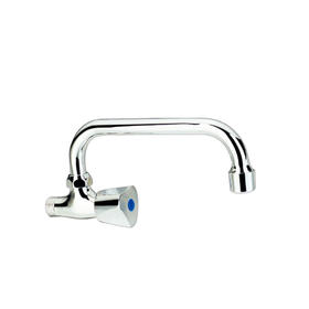 Zinc Wall-Mount Chromed Cold Water Basin Faucet F9428