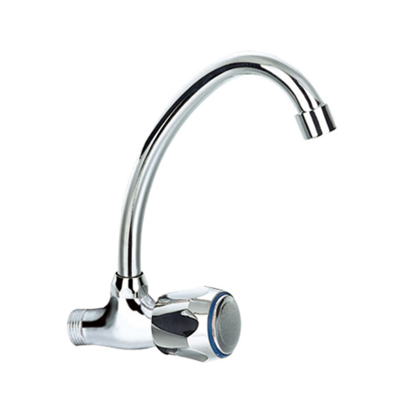 Zinc Wall-Mount Chromed Cold Water Basin Faucet F9443