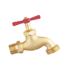 BibcockBrass Red handle High quality 1/2',3/4' Basin Faucet  F1253
