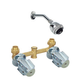 EAST-PLUMBING Two Handle Wall mounted bathroom fittings shower mixer bath shower faucet with shower head and  F8235