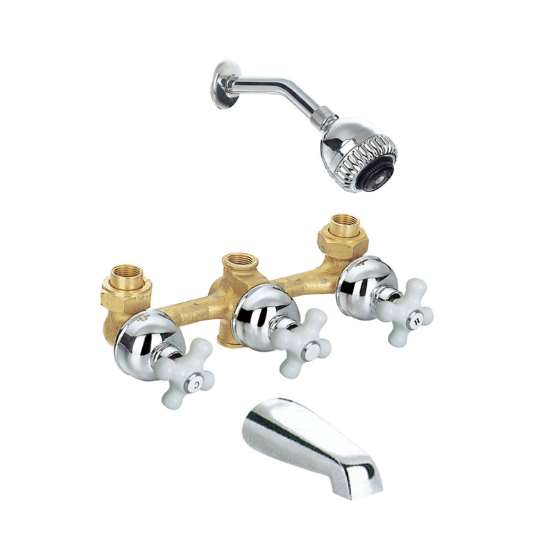 Cheap Bathroom Butb Tap Rainfall In-Wall Zinc Bath And Shower Faucet  F83006