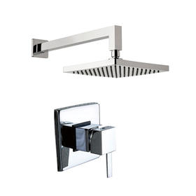 Square shower head complete system rainfall faucet  F9644