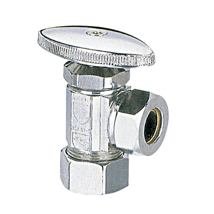  1/2 In. Nominal Compression Inlet X 3/8 In. O.D. Compression Outlet Multi-Turn Angle Valve A376