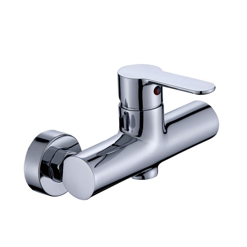 zinc faucet single lever hot/cold water wall-mounted shower mixer F41500