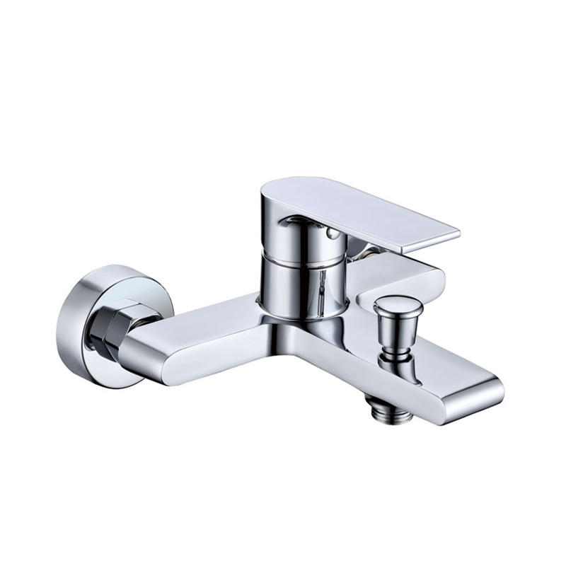 zinc faucet double handles hot/cold water wall-mounted bathtub mixer  F90606