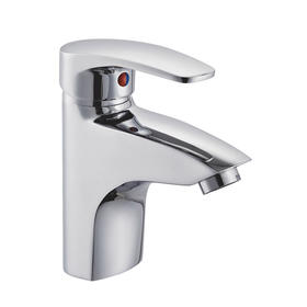 Single hole basin faucet single lever hot/cold water deck-mounted basin mixer 30cm cartridge, chrome plateUN-10081