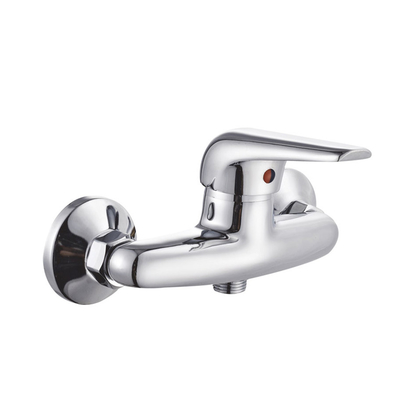 zinc faucet single lever hot/cold water wall-mounted shower mixer UN-10094
