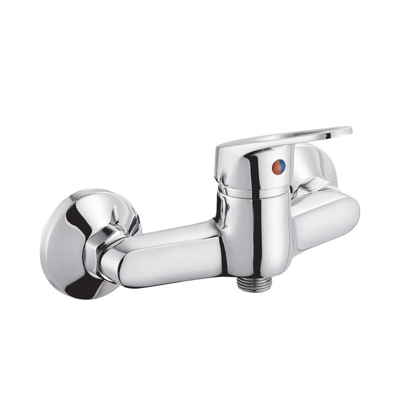 zinc faucet single lever hot/cold water wall-mounted shower mixer UN-10374