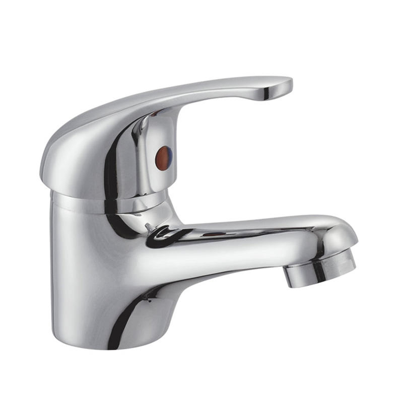 zinc faucet single lever hot/cold water deck-mounted basin mixer UN-10381