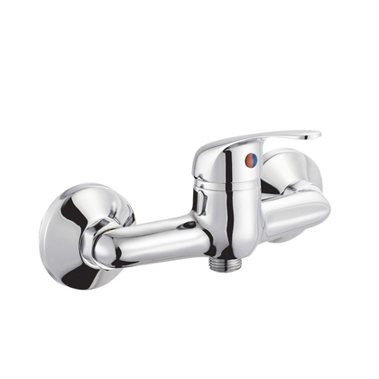 zinc faucet single lever hot/cold water wall-mounted shower mixer UN-10384