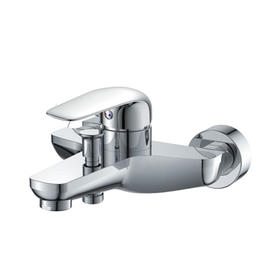 zinc faucet single lever hot/cold water wall-mounted bathtub mixer UN-10412