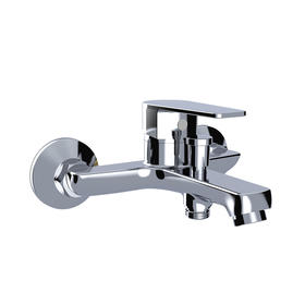 zinc faucet single lever hot/cold water wall-mounted bathtub mixer UN-10523