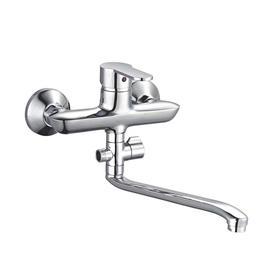 zinc faucet single lever hot/cold water wall-mounted kitchen mixer, sink mixer UN-20066