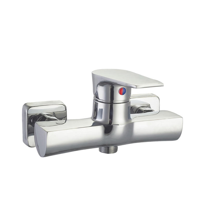 zinc faucet single lever hot/cold water wall-mounted shower mixer UN-20294