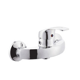 zinc faucet single lever hot/cold water wall-mounted shower mixer UN-20314