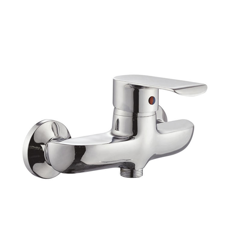 zinc faucet single lever hot/cold water wall-mounted shower mixer UN-20334