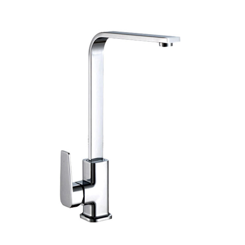 Single lever hot/cold water deck-mounted kitchen mixer, sink mixer F90405