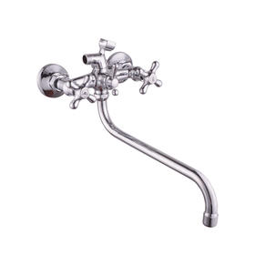 zinc faucet double handles hot/cold water wall-mounted bathtub mixer NC-9003-8Z