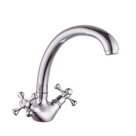 zinc faucet double handles hot/cold water deck-mounted kitchen mixer, sink mixer NC-903-14