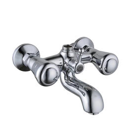 zinc faucet double handles hot/cold water wall-mounted bathtub mixer NC-LH-7201G
