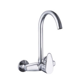 zinc faucet single lever hot/cold water wall-mounted kitchen mixer, sink mixer UN-10025A