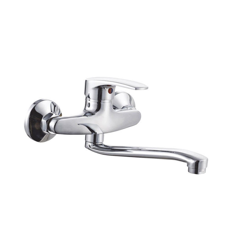 zinc faucet single lever hot/cold water wall-mounted kitchen mixer, sink mixer UN-10085