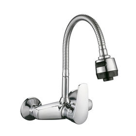 zinc faucet single lever hot/cold water wall-mounted kitchen mixer, sink mixer UN-10085A