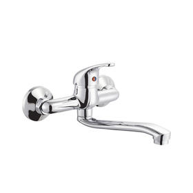 zinc faucet single lever hot/cold water wall-mounted kitchen mixer, sink mixer UN-10385