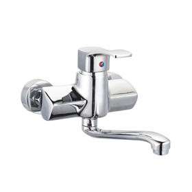 zinc faucet single lever hot/cold water wall-mounted kitchen mixer, sink mixer UN-20015