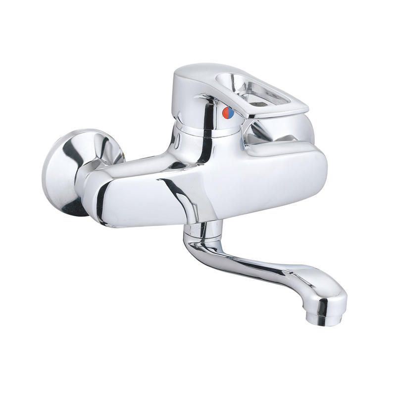 zinc faucet single lever hot/cold water wall-mounted kitchen mixer, sink mixer UN-20025