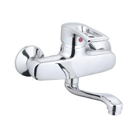 zinc faucet single lever hot/cold water wall-mounted kitchen mixer, sink mixer UN-20025