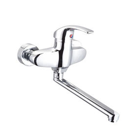 zinc faucet single lever hot/cold water wall-mounted kitchen mixer, sink mixer UN-20055