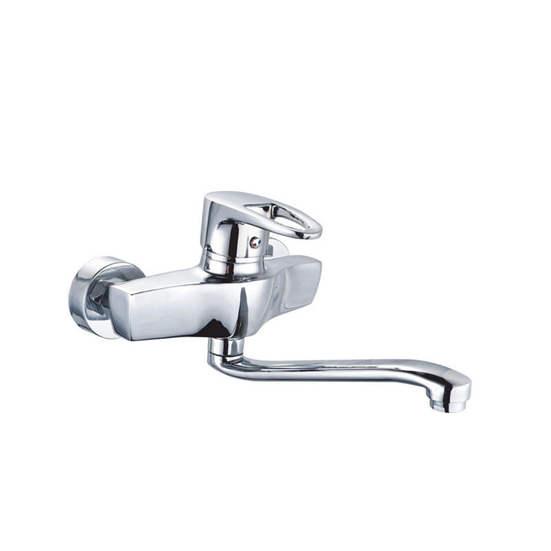 zinc faucet single lever hot/cold water wall-mounted kitchen mixer, sink mixer UN-20145