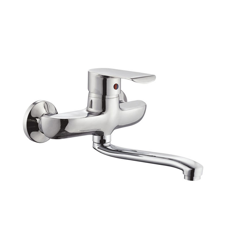 zinc faucet single lever hot/cold water wall-mounted kitchen mixer, sink mixer UN-20335