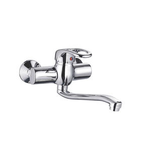 zinc faucet single lever hot/cold water wall-mounted kitchen mixer, sink mixer UN-20495