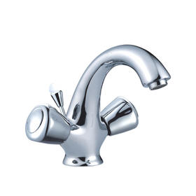 zinc faucet double handles hot/cold water deck-mounted kitchen mixer, sink mixer UN-30021