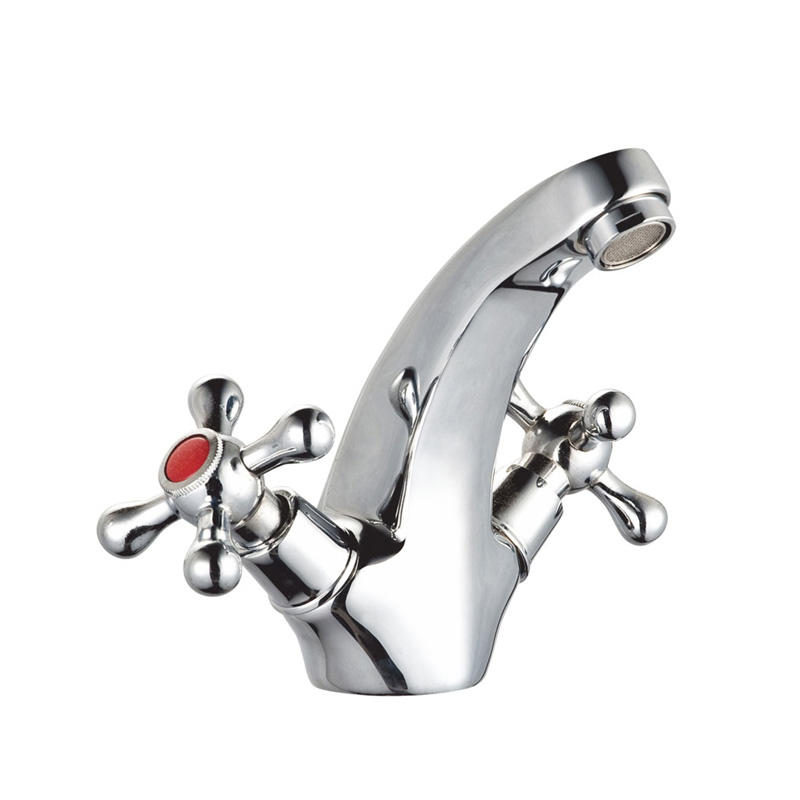brass faucet double handles hot/cold water deck-mounted kitchen mixer, sink mixer UN-30421