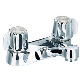 Two handles basin faucet F42042