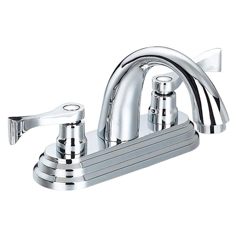 Two handles basin faucet F42076