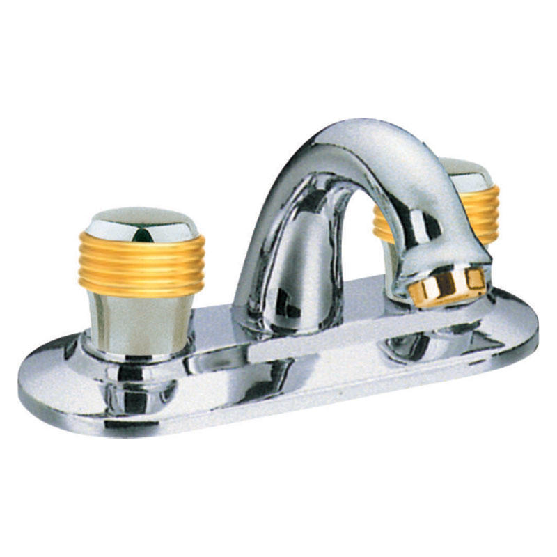 Two handles basin faucet F42082