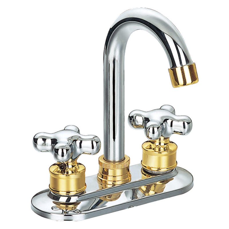 Two handles basin faucet F42181