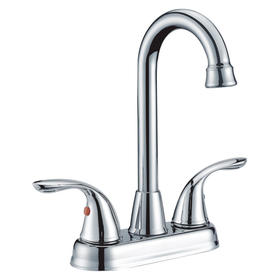 Two handles basin faucet F42187
