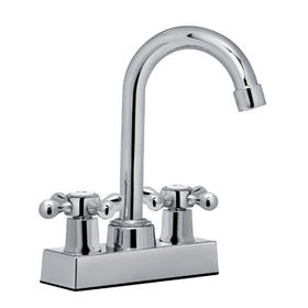 Two handles basin faucet F42405