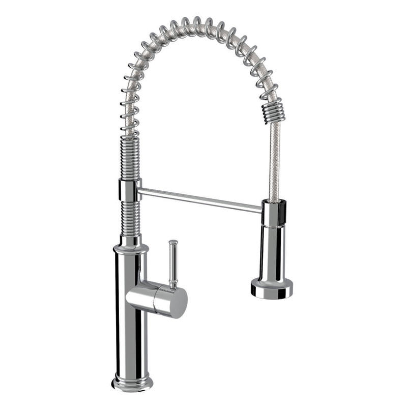 Single lever Kitchen Faucet with Pull Down Sprayer Commercial Single Handle Lever Spring Kitchen Sink Faucet F80428